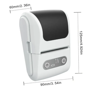 Beyaz Kablosuz Portatif Etiket Yazıcısı