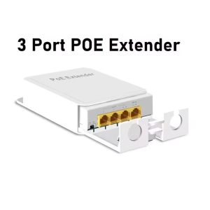 PoE Extender 1 Giriş 3 Çıkış Switch